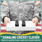 Brass Pet Training Clicker Set for Dogs & Cats