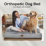 Orthopedic Memory Foam Dog Bed with Removable Cover