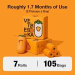 VETRESKA Citrus Scented Dog Poop Bag Dispenser