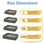 Washable Orthopedic Bed for Large Dogs with Bolsters