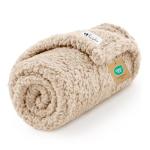 Soft Fleece Dog Blanket for Small Pets - Beige