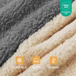 Soft Fleece Dog Blanket for Small Pets - Beige