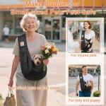 Tomkas Small Dog Sling Carrier for 3-10 lbs