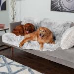 Furhaven XL Waterproof Plush Dog Blanket - Mist Gray