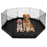 Metal Foldable Dog Playpen with 8 Panels