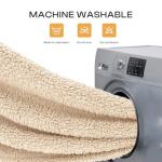 Soft Fleece Dog Blanket for Small Pets - Beige