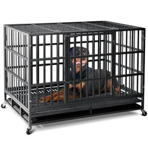 48-Inch Heavy Duty Indestructible Dog Crate