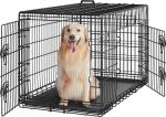 42-Inch Double Door Metal Dog Crate with Divider