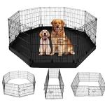 Metal Foldable Dog Playpen with 8 Panels