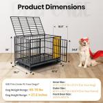 48-Inch Heavy Duty Indestructible Dog Crate