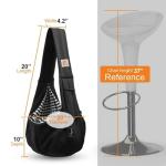 Tomkas Small Dog Sling Carrier for 3-10 lbs