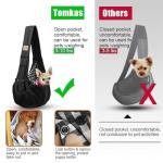 Tomkas Small Dog Sling Carrier for 3-10 lbs