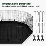 Metal Foldable Dog Playpen with 8 Panels
