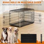 42-Inch Double Door Metal Dog Crate with Divider