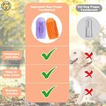 YUEYUEJIA 4-Pack Finger Toothbrush Kit for Dogs