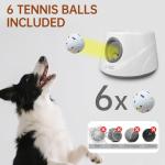 ZAPELL Automatic Dog Ball Launcher with 6 Balls