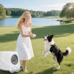 ZAPELL Automatic Dog Ball Launcher with 6 Balls