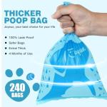 Joyeux Ocean Scent Dog Poop Bags with Dispenser