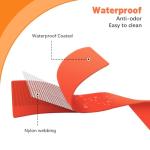 Waterproof Orange Dog Collar with Quick Release Buckle