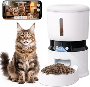 Smart Automatic Pet Feeder with Cameras and App