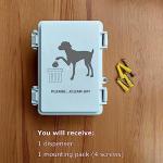 Wall-Mounted Dog Poop Bag Dispenser Station