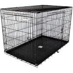 Two-Door Wire Dog Crate, 48 Inch, 90-125 lbs