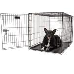 Two-Door Wire Dog Crate, 48 Inch, 90-125 lbs