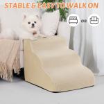 Aodisman Non-Slip 3-Step Dog Ramp for Sofa