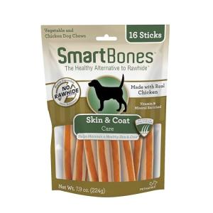 SmartBones Skin & Coat Care Sticks - 16 Count