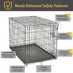 42-Inch Folding Metal Dog Crate for Large Breeds