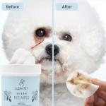 Pet Eye & Ear Wipes for Dogs & Cats