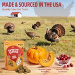 Freeze-Dried Turkey Dog Treats with Pumpkin & Cranberry