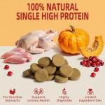 Freeze-Dried Turkey Dog Treats with Pumpkin & Cranberry