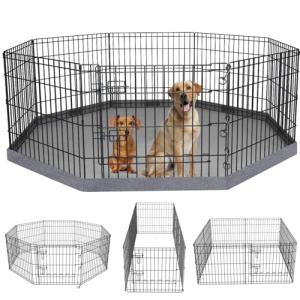 8-Panel Foldable Metal Dog Exercise Pen