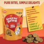 Freeze-Dried Turkey Dog Treats with Pumpkin & Cranberry