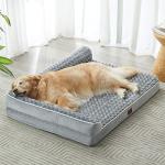 Large Orthopedic Waterproof Dog Bed with Washable Cover