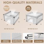 EHEYCIGA 42" Puppy Playpen for Dogs and Cats