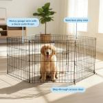 Animal Domestique Eight-Panel Dog Playpen