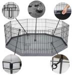 8-Panel Foldable Metal Dog Exercise Pen