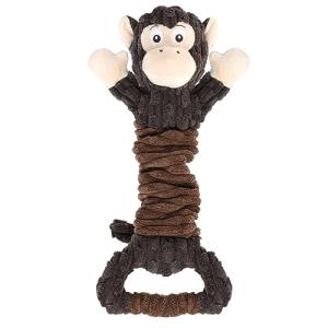 Letsmeet Plush Crinkle Dog Toy for All Sizes