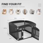 SMUG 6-Panel Dog Playpen for Small to Medium Dogs