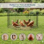 Animal Domestique Eight-Panel Dog Playpen