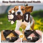 Letsmeet Plush Crinkle Dog Toy for All Sizes