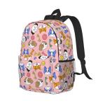 Kids Pink Dog Backpack for Preschool and School