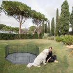 8-Panel Foldable Metal Dog Exercise Pen