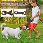 Letsmeet Plush Crinkle Dog Toy for All Sizes