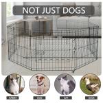 8-Panel Foldable Metal Dog Exercise Pen