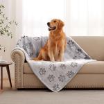 Soft Washable Dog Blanket for Medium Dogs (Grey)