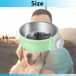 Mechpia Hanging Stainless Steel Dog Bowl Set