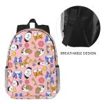 Kids Pink Dog Backpack for Preschool and School